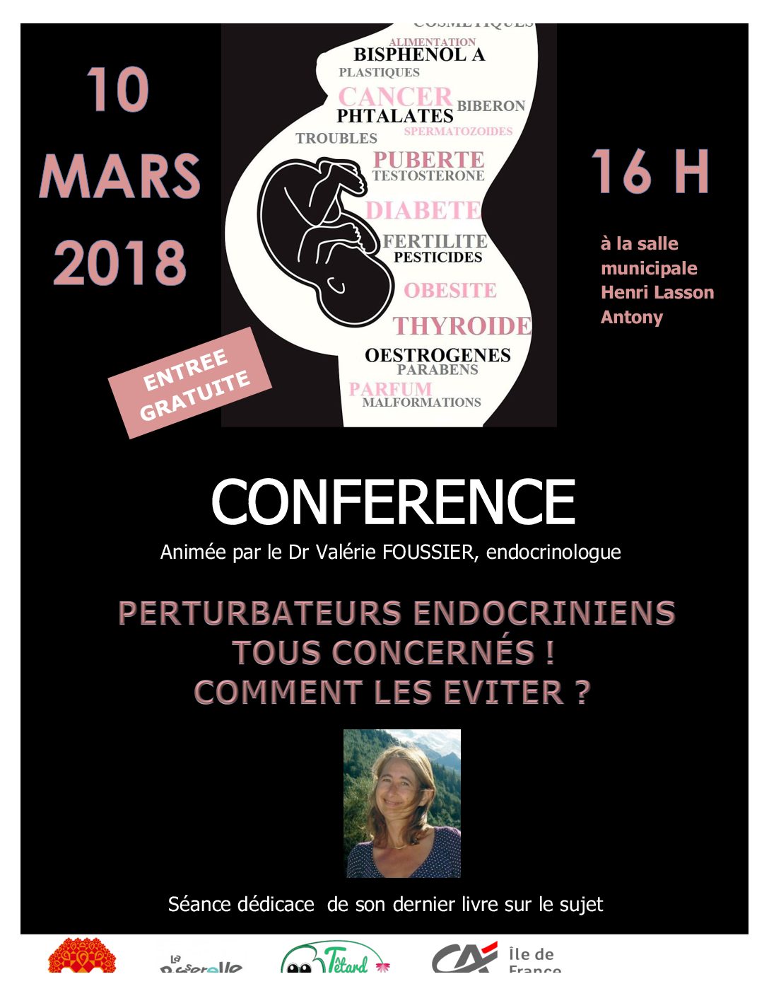 Expo-vente Doucho.les savons à la conférence du Dr Foussier, endocrinologue