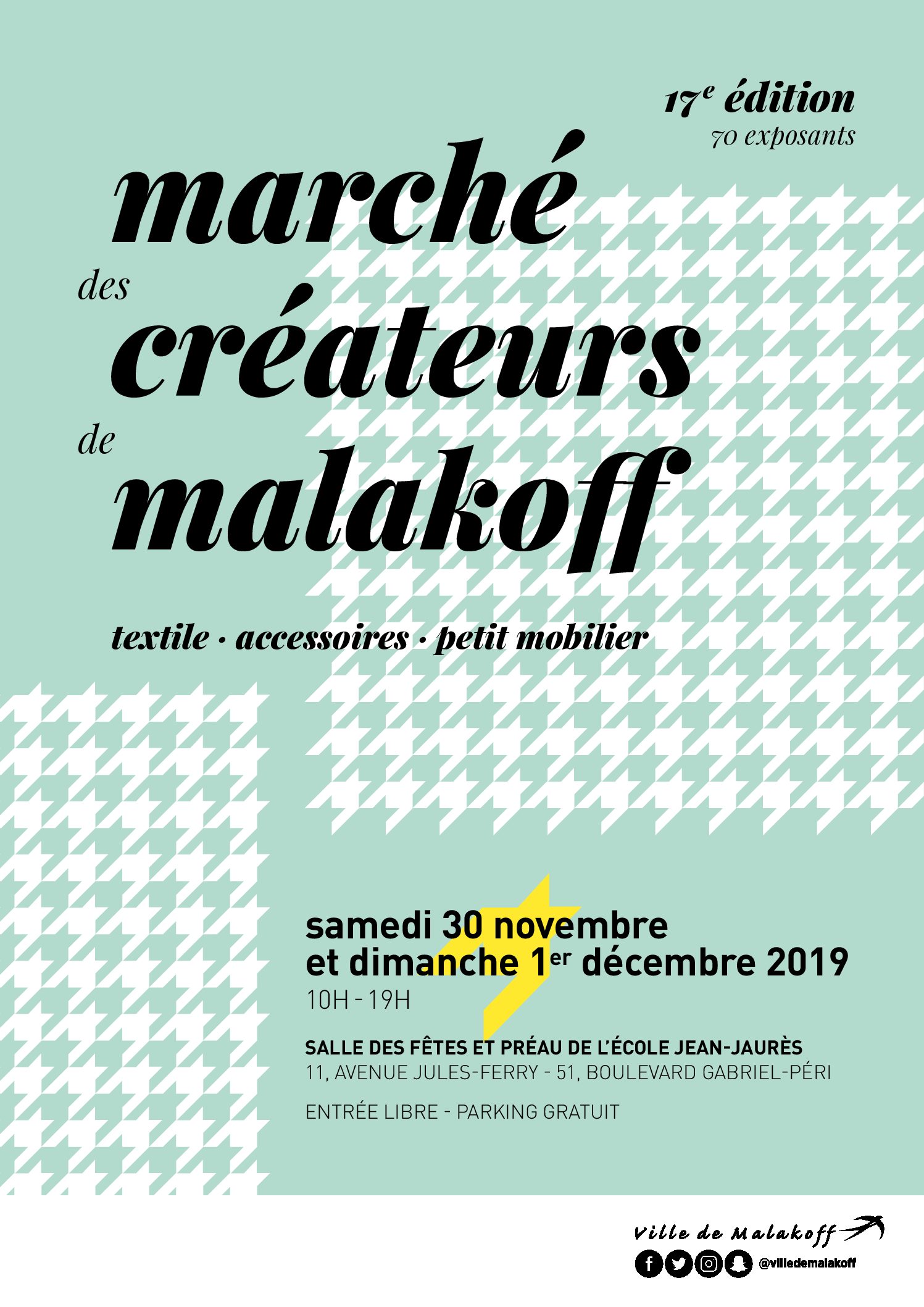 Doucho participe au marché de Créateurs de Malakoff